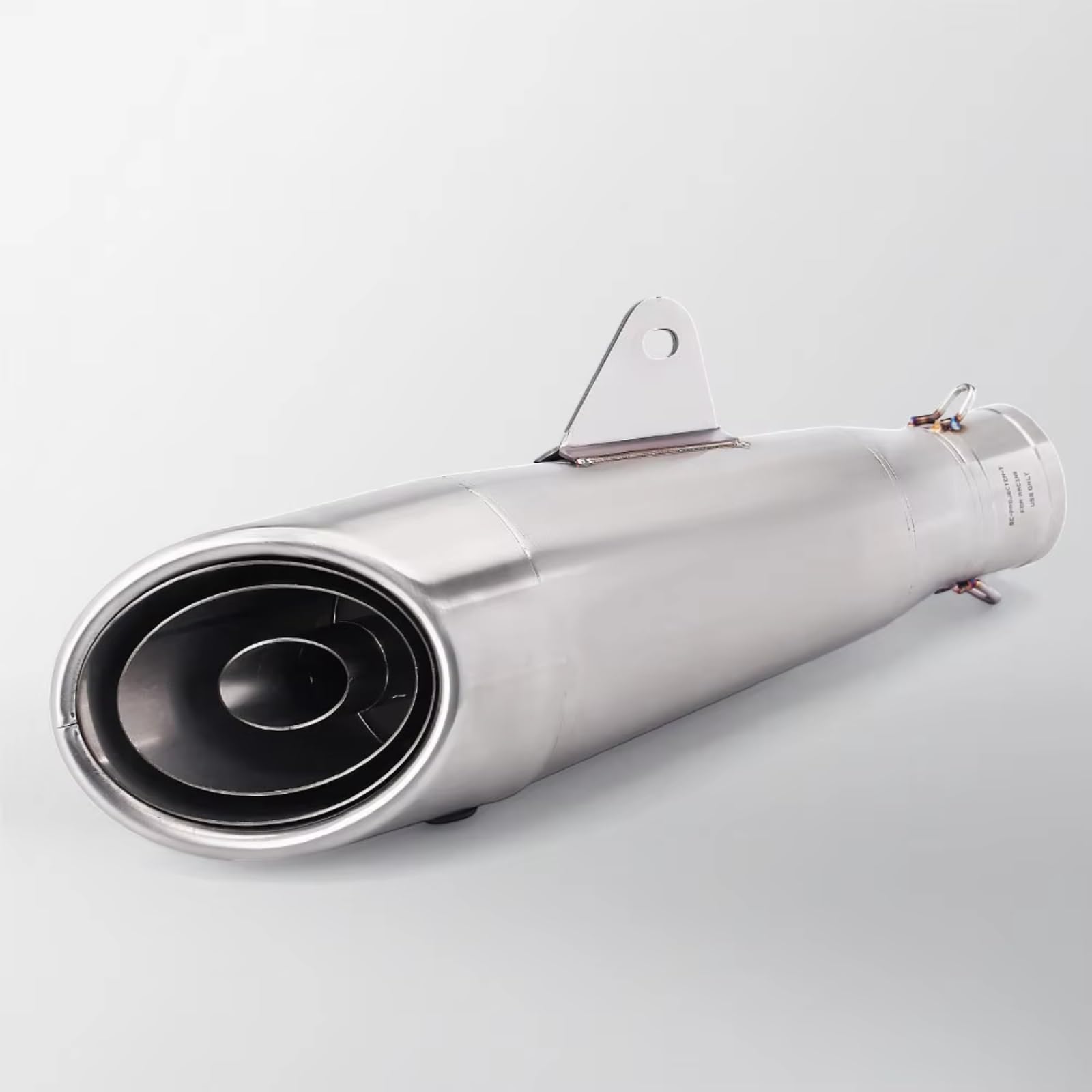 GTVRFLOKI Kompatibel Mit Für Ninja250 Für ZX4R Motorrad Dreischichtiger 51-mm-Auspuffschalldämpfer Modifizieren Sie Das Universelle Endrohr des Motorradauspuffs Motorrad Auspuffrohr(Type A) von GTVRFLOKI