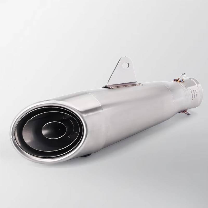 GTVRFLOKI Kompatibel Mit Für Ninja250 Für ZX4R Motorrad Dreischichtiger 51-mm-Auspuffschalldämpfer Modifizieren Sie Das Universelle Endrohr des Motorradauspuffs Motorrad Auspuffrohr(Type A) von GTVRFLOKI