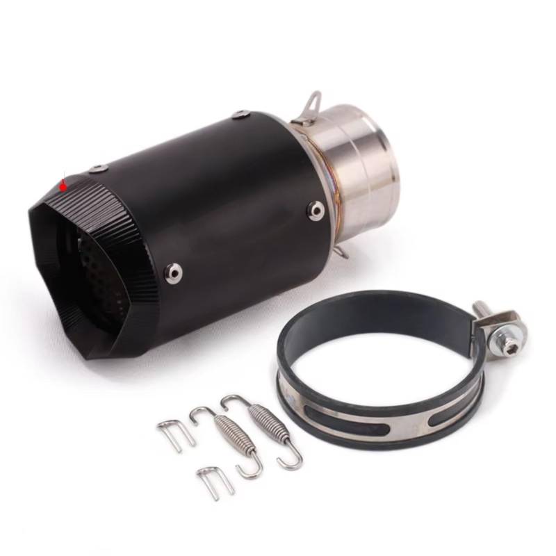 GTVRFLOKI Kompatibel Mit Für RC390 Für S1000XR Universal-Motorrad-Auspuffschalldämpfer, 60 Mm Slip-on-Schalldämpfer Motorrad Auspuffrohr(Type B) von GTVRFLOKI