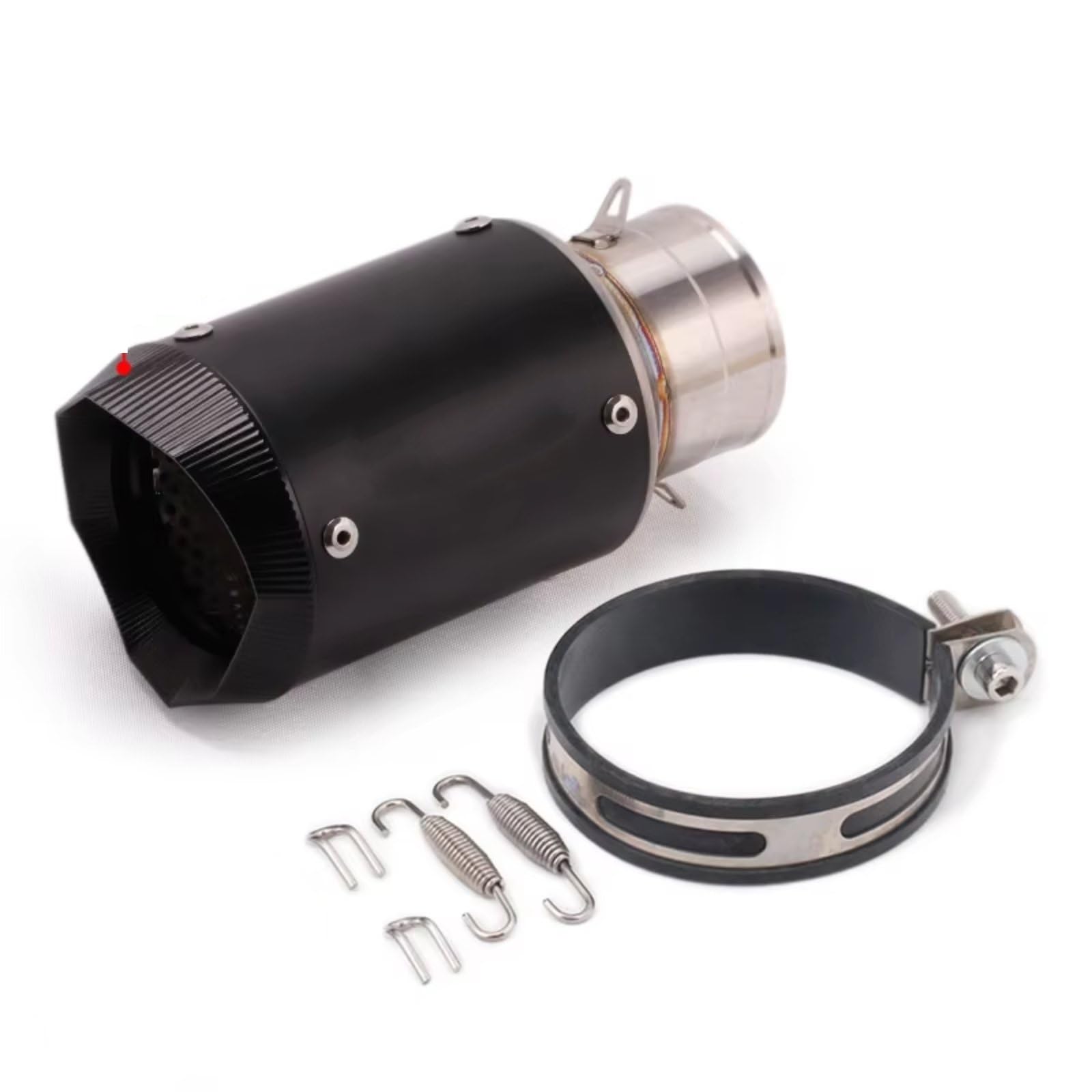 GTVRFLOKI Kompatibel Mit Für Z900 Für FZ6 60MM Slip On Universal Motorrad GP Auspuff DB Killer Schalldämpfer Motorrad Auspuffrohr(Type B) von GTVRFLOKI