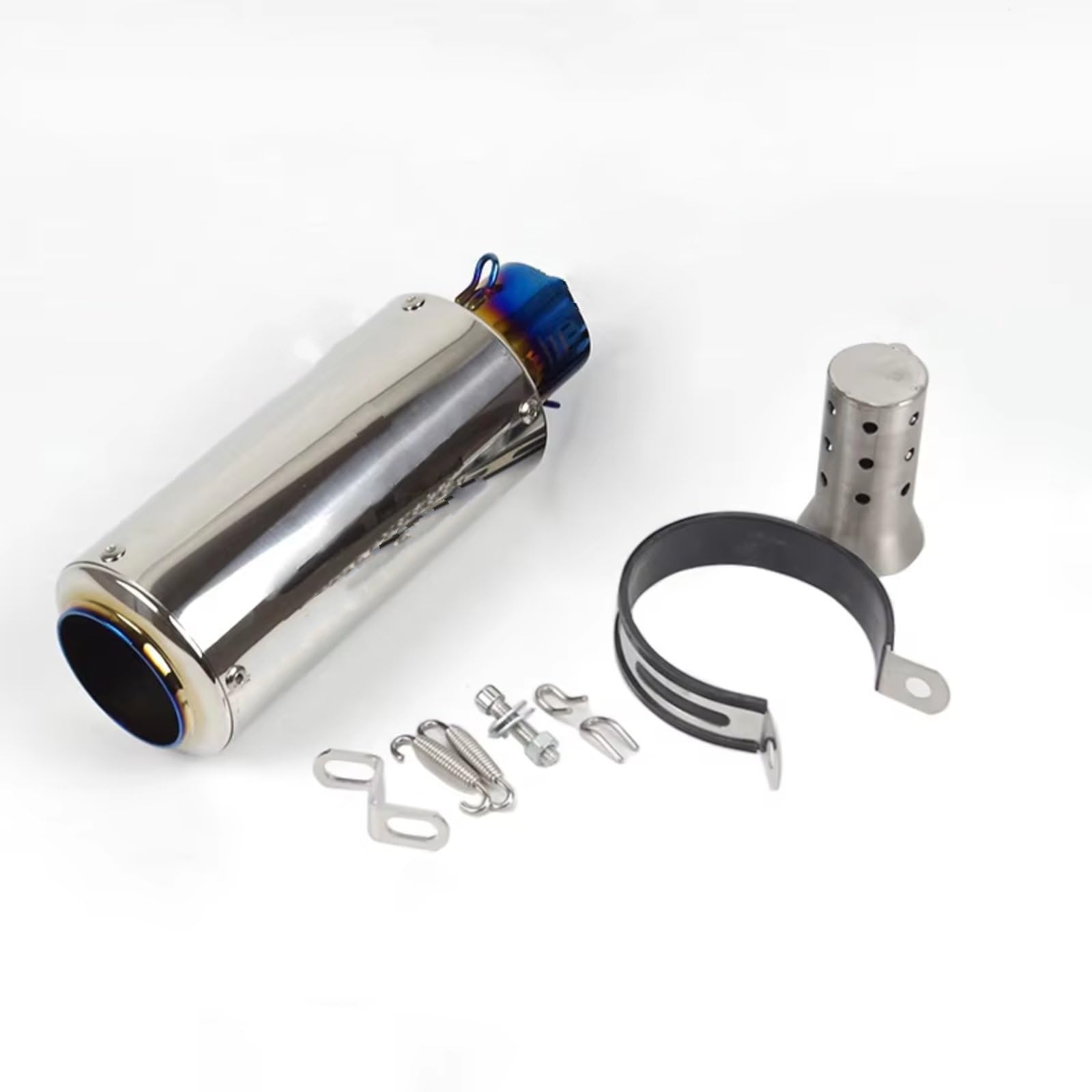 GTVRFLOKI Kompatibel Mit R6 51mm 60mm Motorrad-Auspuffrohr Geeigneter Micropole-Schalldämpfer-Auspuff Mit DB-Killer Motorrad Auspuffrohr(51mm Type A) von GTVRFLOKI