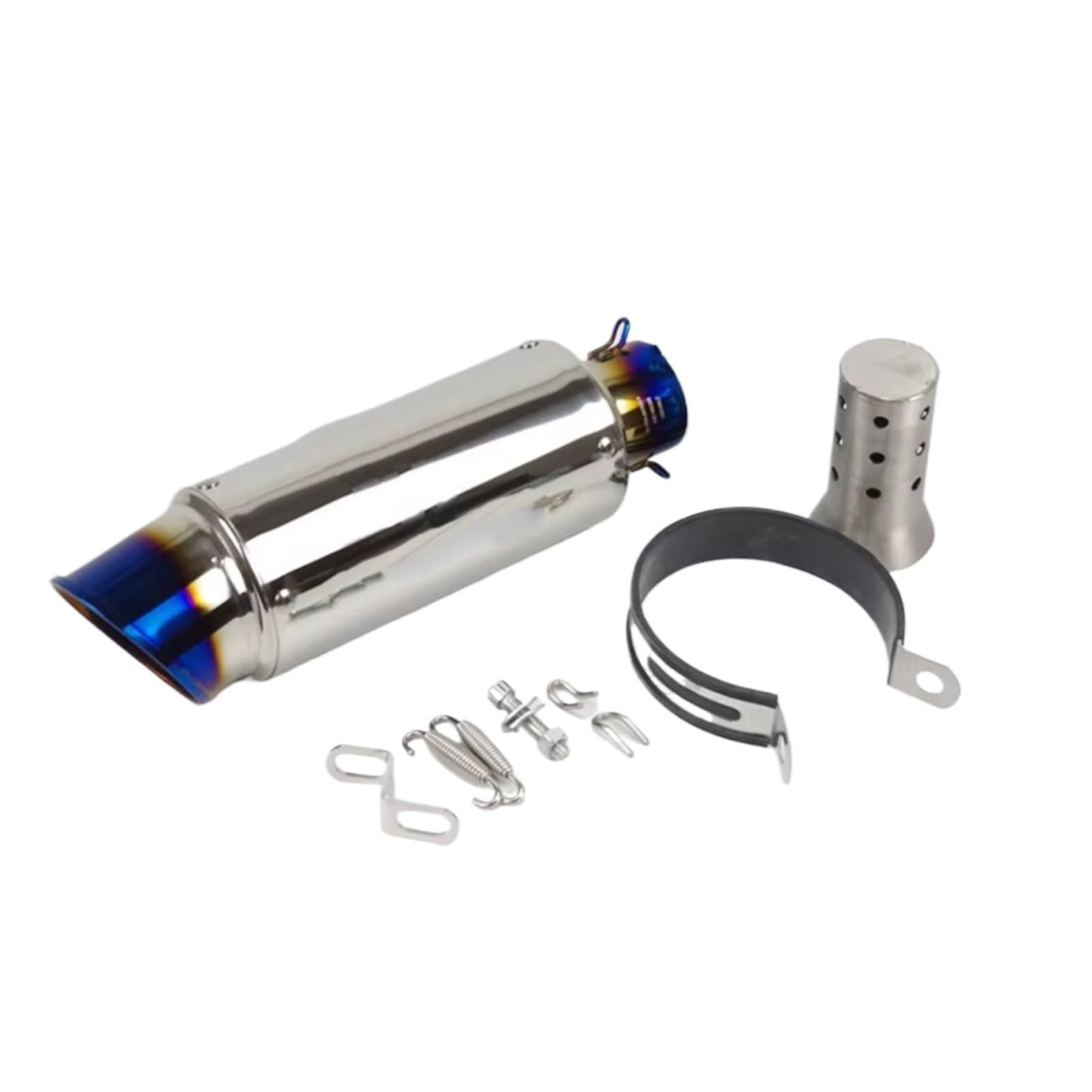 GTVRFLOKI Kompatibel Mit R6 51mm 60mm Motorrad-Auspuffrohr Geeigneter Micropole-Schalldämpfer-Auspuff Mit DB-Killer Motorrad Auspuffrohr(51mm Type B) von GTVRFLOKI
