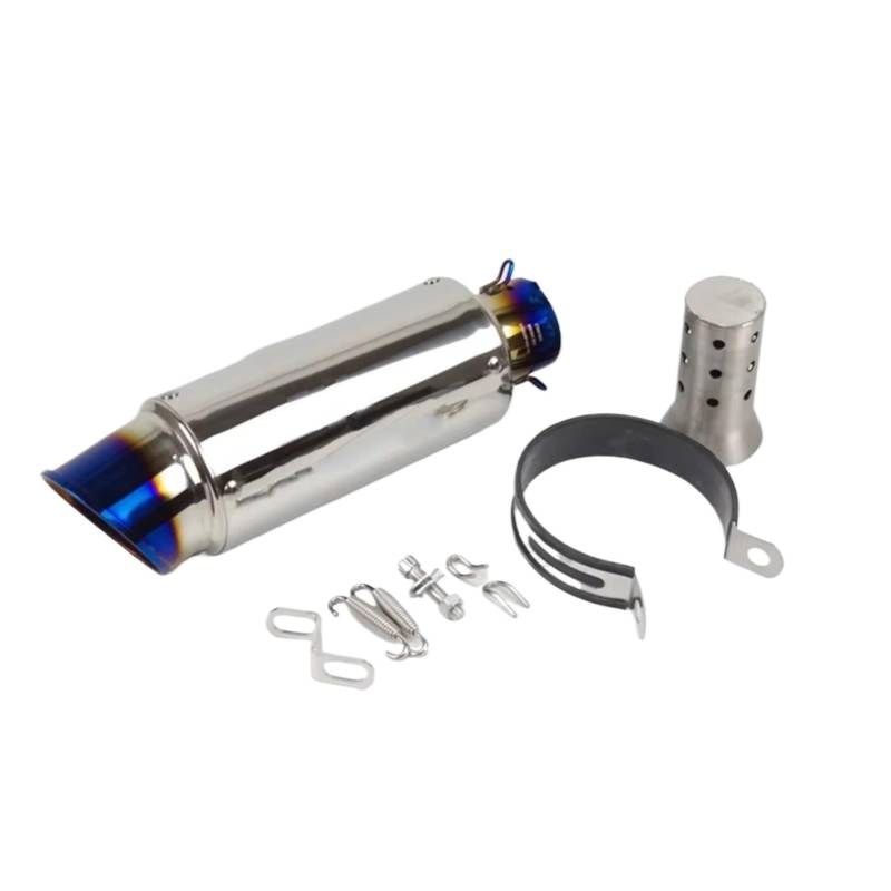 GTVRFLOKI Kompatibel Mit R6 51mm 60mm Motorrad-Auspuffrohr Geeigneter Micropole-Schalldämpfer-Auspuff Mit DB-Killer Motorrad Auspuffrohr(51mm Type B) von GTVRFLOKI