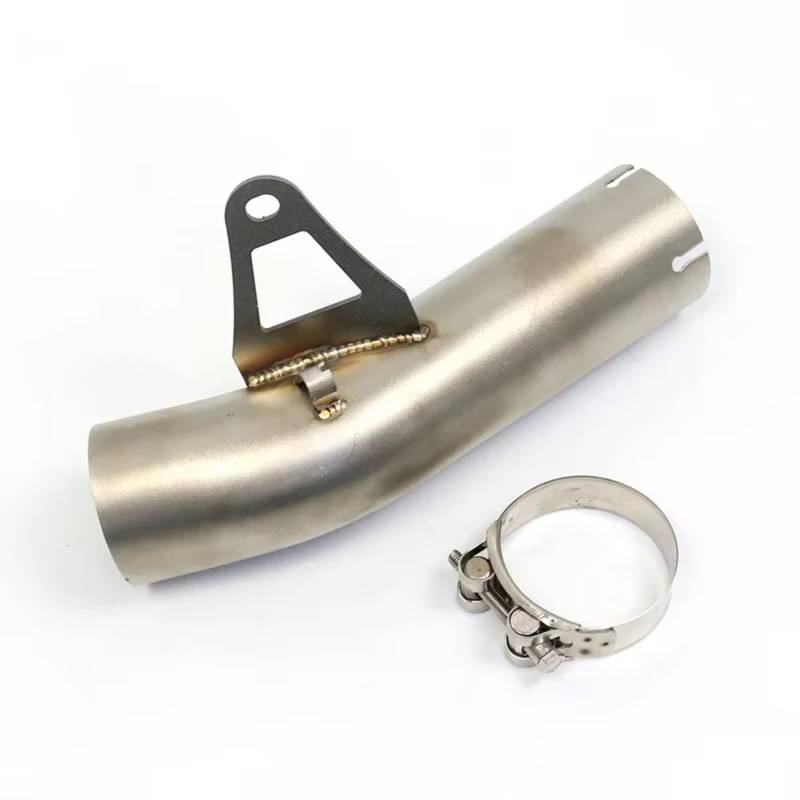 GTVRFLOKI Kompatibel Mit S1000RR 2009 2010 2011 2012 2013 2014 2015 2016, Modifiziertes 60-mm-Schalldämpfer-Auspuff-Mittelverbindungsrohr Für Motorräder Motorrad Auspuffrohr(Type B) von GTVRFLOKI