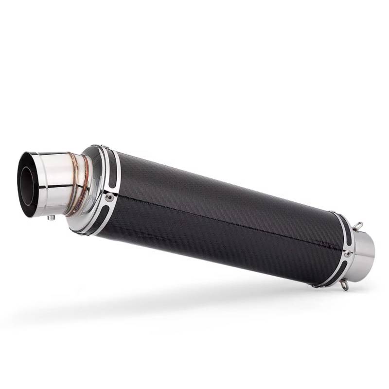 GTVRFLOKI Kompatibel Mit Suzuki Für GSX250R Motorradzubehör Universal 60mm Motorrad Auspuff Endrohr Modifizierter Auspuff Schalldämpfer Motorrad Auspuffrohr(A) von GTVRFLOKI