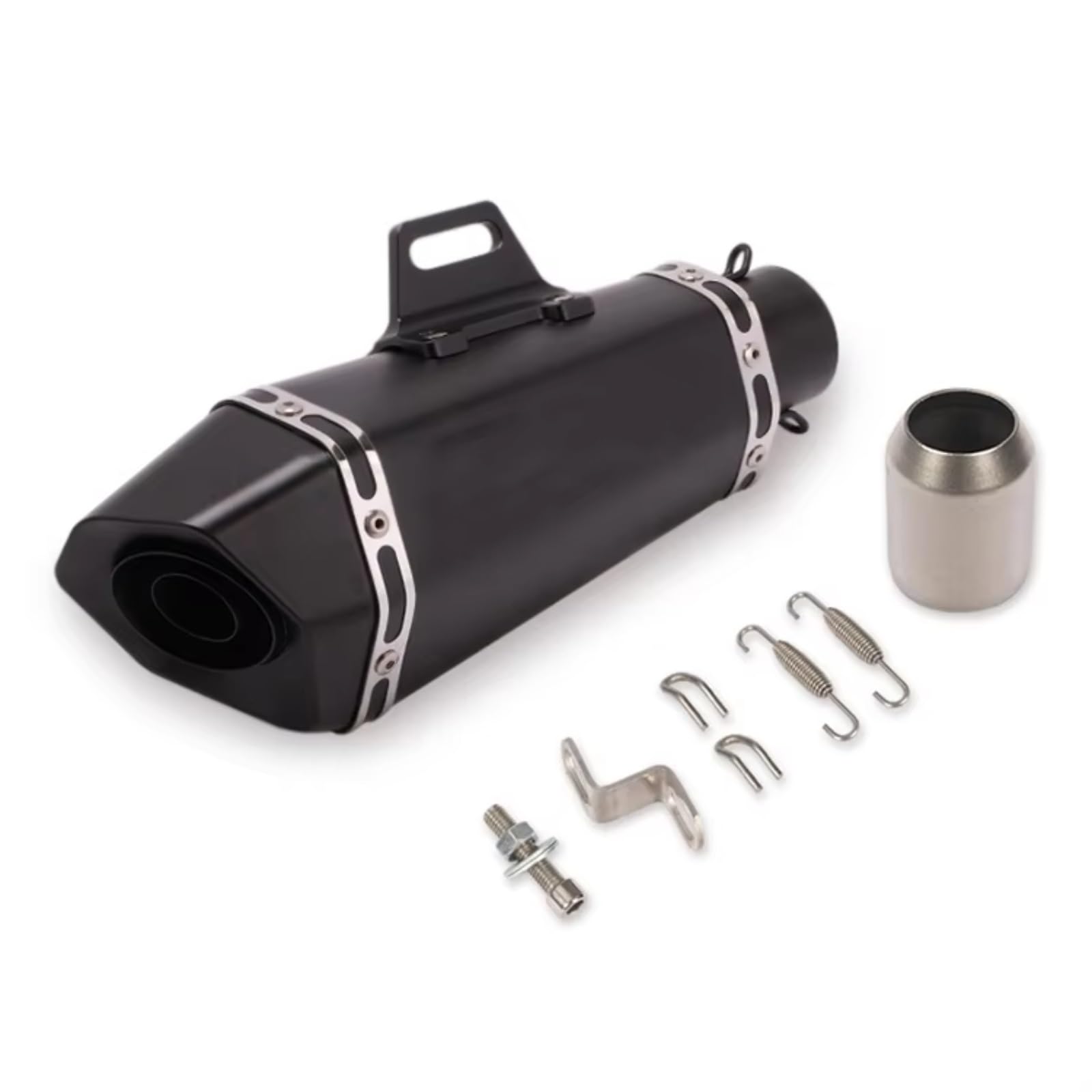 GTVRFLOKI Kompatibel Mit Suzuki Für GSXR1000 Für SV650 Motorrad-Auspuffrohr Universal 36–51 Mm Motorrad-Schalldämpfer-Auspuffrohr Motorrad Auspuffrohr(Type E) von GTVRFLOKI