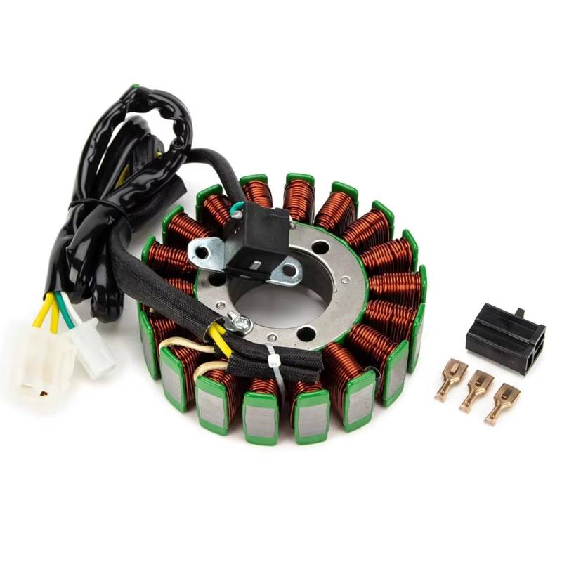 GTVRFLOKI Kompatibel Mit Suzuki Für SV650 Für SV650S 2003 2004 2005 2006 2007 2008 2009 2010 2011 2012 32101-17G00 Motorrad Magneto Stator Spule Motorrad-Statorspule von GTVRFLOKI