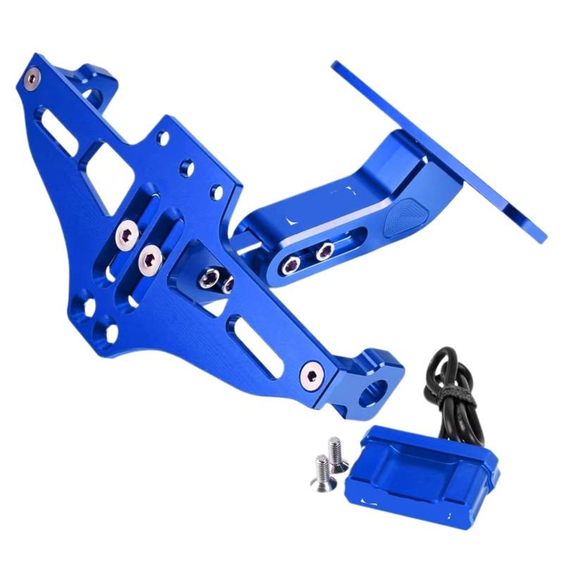 Kompatibel Mit Für Z800 Für Z1000 Für Z750R 650 Motorrad-Kennzeichenhalter, Ersatz- Und Upgrade-Teile Motorrad-kennzeichenhalter(Blue) von GTVRFLOKI