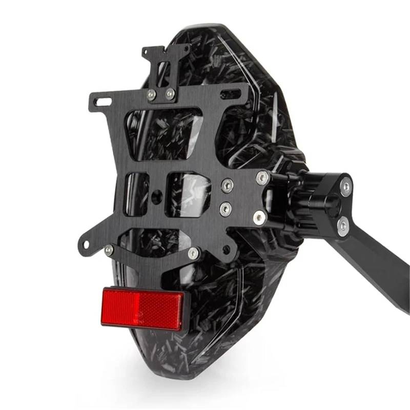 Kompatibel Mit MT-09 Für V3.0 Für Tracer9 Für 9GT 2022-2023 Motorrad-Rücklichthalter, Hintere Halterung, Kotflügel-Beseitigungs-Kit-Halterung Motorrad-kennzeichenhalter(Forged (with Holder)) von GTVRFLOKI