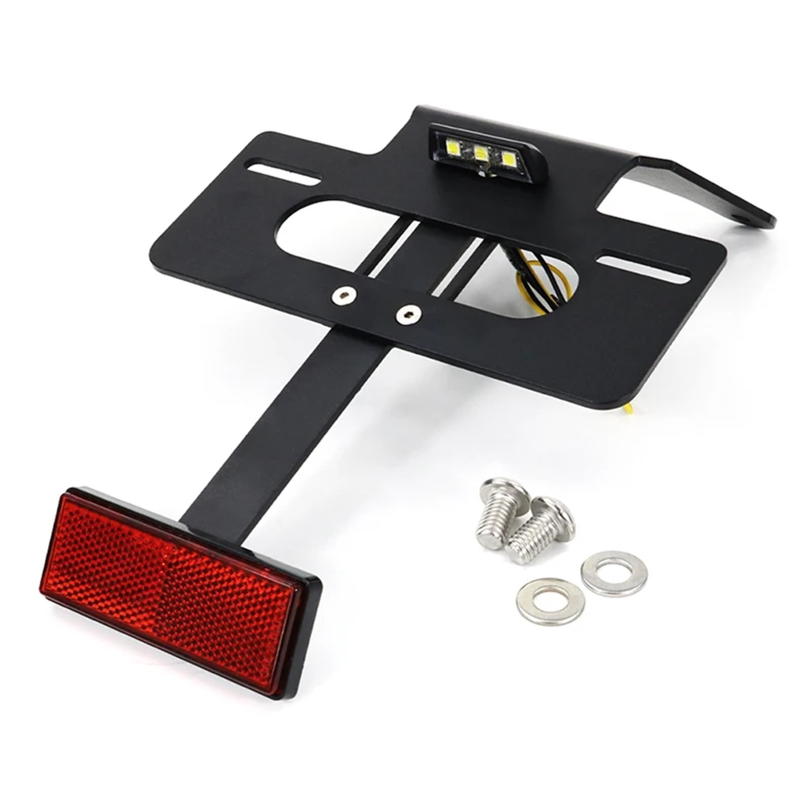 Kompatibel Mit Suzuki Für DR650 Für DR650S Für DR650SE 1996-2024 Motorrad-Heckklappen-Kotflügel-Eliminierungs-Kit Kennzeichenhalterhalterung Motorrad-kennzeichenhalter(with Reflector) von GTVRFLOKI