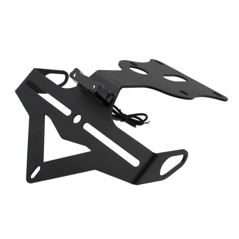 Kompatibel Mit Yamaha Für XSR900 2022 2023 Motorrad-Hinterrad-Kennzeichenhalterhalterung Mit Leichtem Rücklicht Für Eliminator Motorrad-kennzeichenhalter(Black 2) von GTVRFLOKI