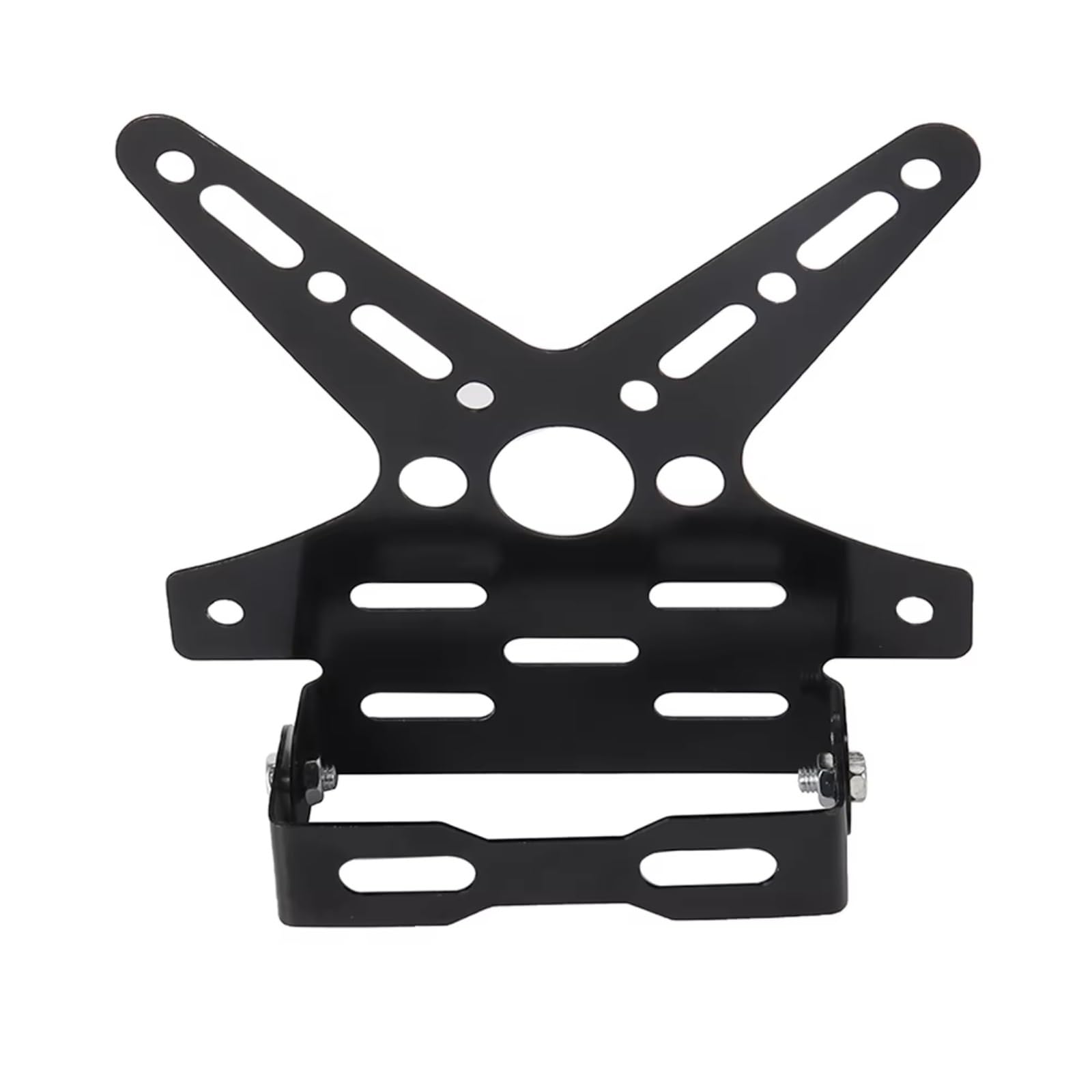 Universal Motorrad Hinten Nummernschild Rahmen Halterung Rack Roller Angepasst Nummernschild Halter Ersatz Und Upgrade Teile Motorrad-kennzeichenhalter(Black) von GTVRFLOKI