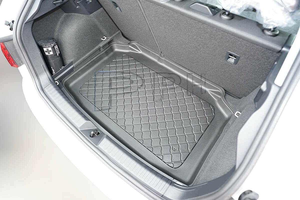 GUA Gummierte Premium Kofferraumwanne Kompatibel mit Audi A1 (GB) Sportback ab Bj. 2018- erhöhter Ladeboden von GUA