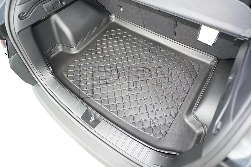Gummierte Premium Kofferraumwanne Kompatibel mit Hyundai Tucson III + Tucson III 48V-Hybrid, HEV SUV ab Bj. 12.2020- von GUA