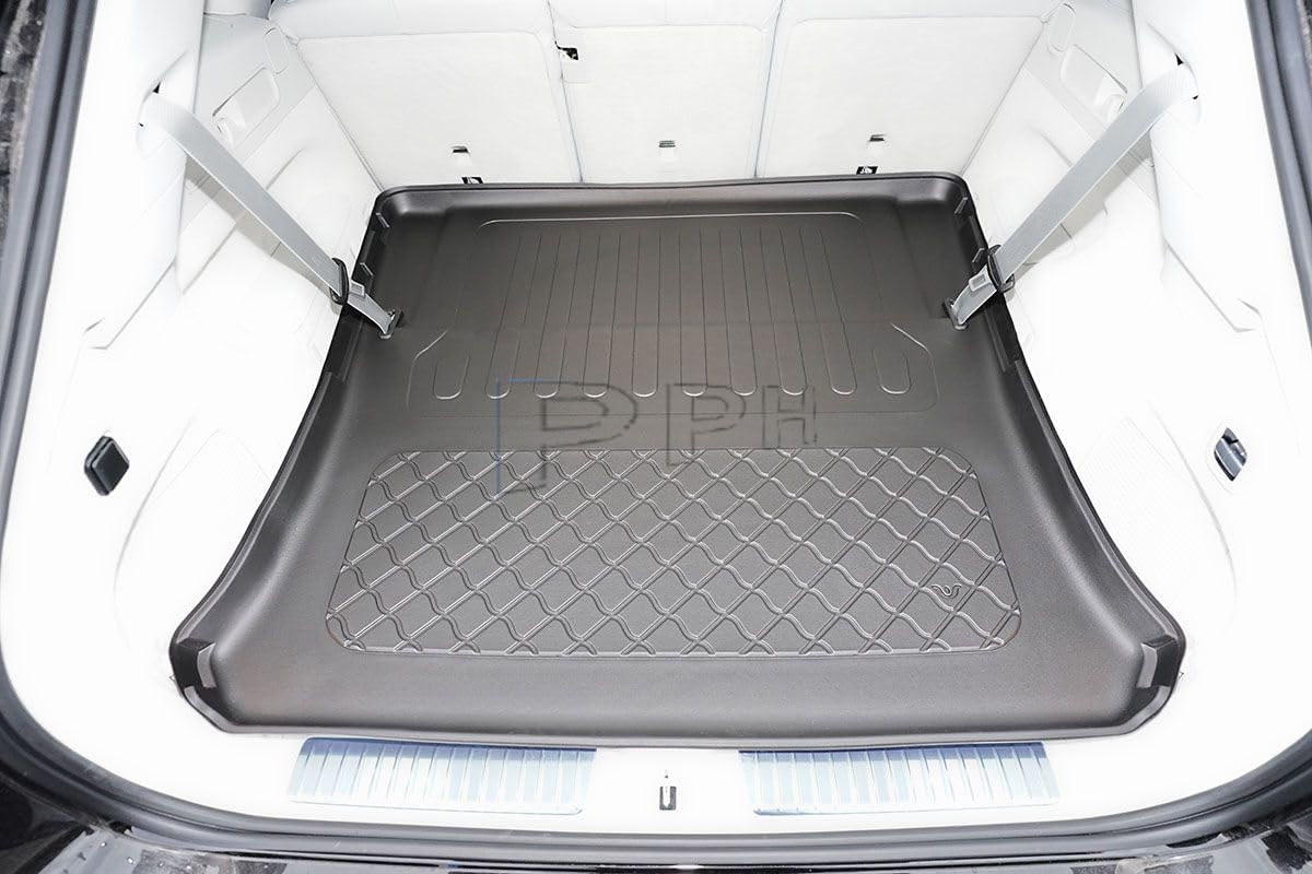 PPH Gummierte Laderaummatte Kofferraumwanne für Mercedes EQS X296 Electric SUV/5 ab 2022-7 Sitzer von GUA