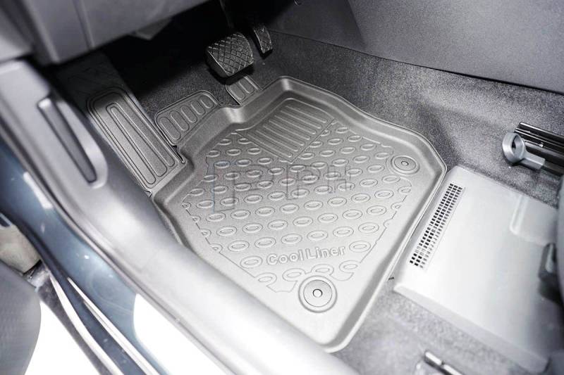 Premium 3D Exklusiv Gummifußmatten Fussmatten für Seat Leon IV Hybrid mHEV (KL) HB/Seat Leon IV (KL) Hybrid mHEV Sportstourer/Volkswagen Golf VIII Variant Hybrid mHEV ab 2020- von GUA