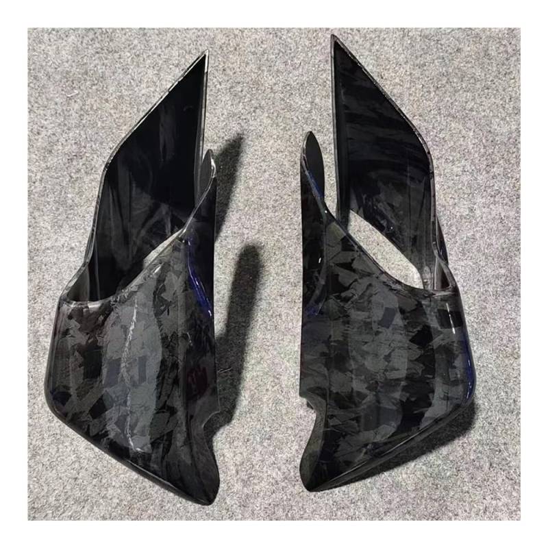 Fixed Winglet Für YZF R1 R3 R25 Für YZF-R1 Für YZF-R3 2015-2023 Motorrad Festen Flügel Wind Aerodynamische Winglet Windschutzscheibe Spoiler Verkleidung von GUICFRF