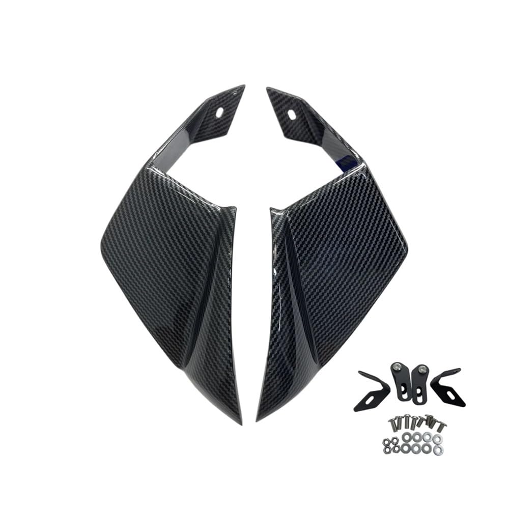 Fixed Winglet Motorrad Fixed Wing Spoiler Verkleidung Für ZX-10R Für ZX10R 2016 2017 2018 2019 2020 ABS Front Aerodynamische Seite Winglet von GUICFRF