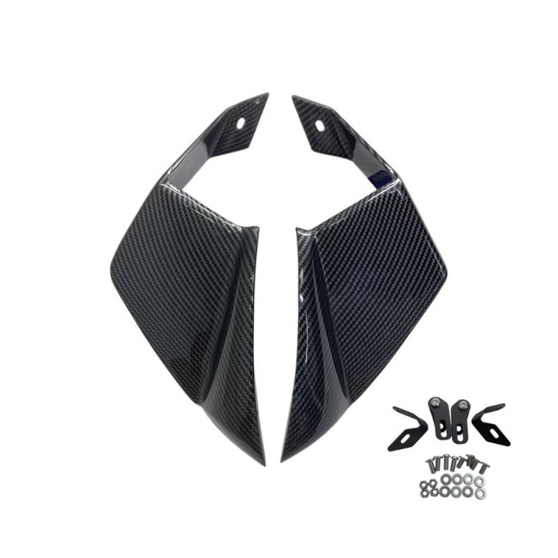 Fixed Winglet Motorrad Fixed Wing Spoiler Verkleidung Für ZX-10R Für ZX10R 2016 2017 2018 2019 2020 ABS Front Aerodynamische Seite Winglet von GUICFRF