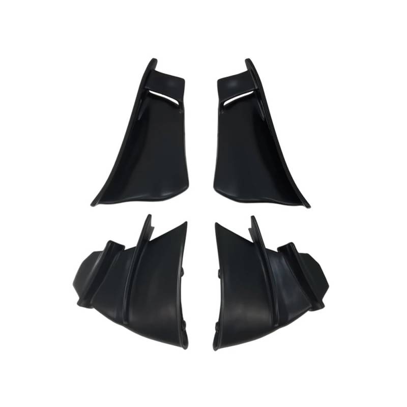 GUICFRF Fixed Winglet Motorrad Feste Flügel Spoiler Verkleidung Für D&UCATI Für P&anigale V4 V4S V4R 2018 2019-2022 4PCS Schwarz Farbe Aerodynamische Winglets von GUICFRF