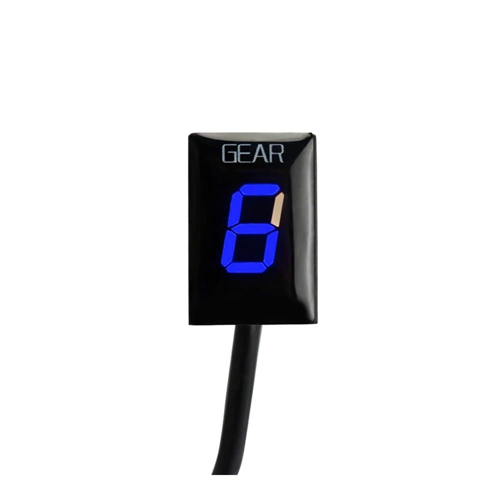 GUICFRF Ganganzeige Monitor Für CBF 500 2004 2005-2008 Für CBF 600 2004-2007 Motorradzubehör 1-6 Ganganzeige Anzeige Geschwindigkeitsmesser(Blue) von GUICFRF