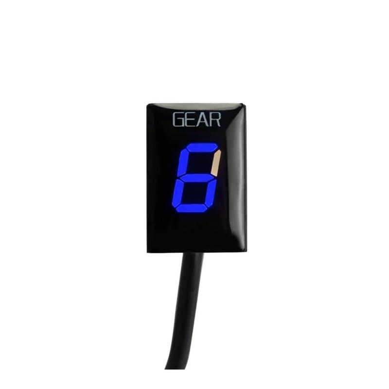 GUICFRF Ganganzeige Monitor Für CBF 500 2004 2005-2008 Für CBF 600 2004-2007 Motorradzubehör 1-6 Ganganzeige Anzeige Geschwindigkeitsmesser(Blue) von GUICFRF