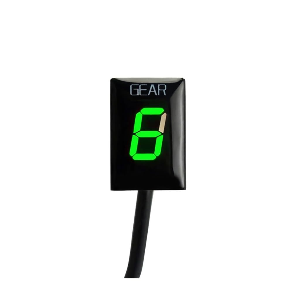 GUICFRF Ganganzeige Monitor Für CBF 500 2004 2005-2008 Für CBF 600 2004-2007 Motorradzubehör 1-6 Ganganzeige Anzeige Geschwindigkeitsmesser(Green) von GUICFRF