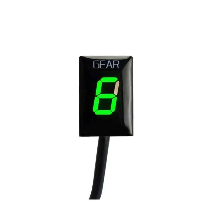 GUICFRF Ganganzeige Monitor Für CBF 500 2004 2005-2008 Für CBF 600 2004-2007 Motorradzubehör 1-6 Ganganzeige Anzeige Geschwindigkeitsmesser(Green) von GUICFRF