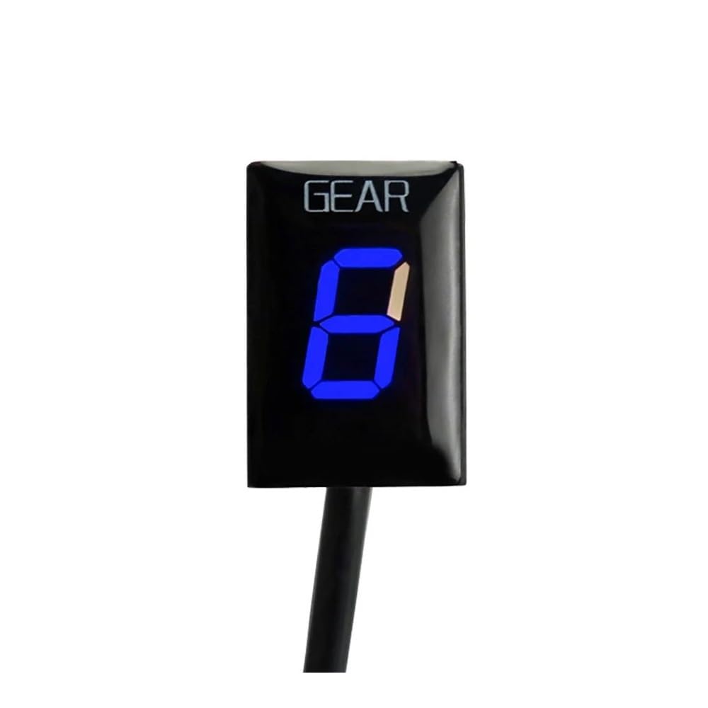 GUICFRF Ganganzeige Monitor Motorrad Zubehör Ganganzeige Gangzähler Geschwindigkeitsmesser Anzeigen Für CB500F Für CRF250L Für CTX1300 Für CB400SF Für CBR600RR(Blue) von GUICFRF