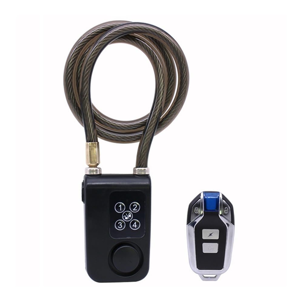 GUICFRF Kettenschloss Fahrrad Sicherheitsschloss Fernbedienung Vibrationsschloss Motorrad Code Kettenschloss GUICFRF Kettenschloss Fahrrad Sicherheitsschloss Fernbedienung Vibrationsschloss Motorrad Code Kettenschloss von GUICFRF