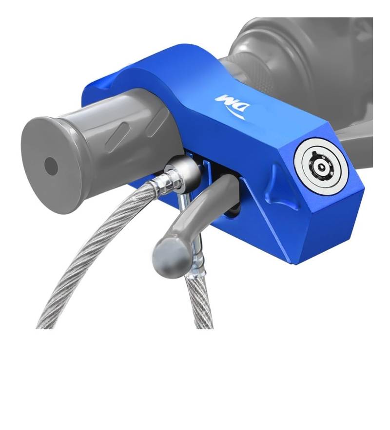 GUICFRF Kettenschloss Für ATV Dirt Street Bikes Motorrad Lenkerschloss Lenker Bremsgriff Solid Lock Lock von GUICFRF