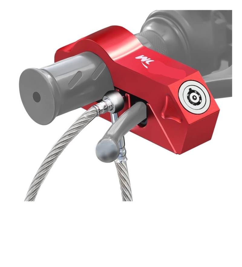 GUICFRF Kettenschloss Für ATV Dirt Street Bikes Motorrad Lenkerschloss Lenker Bremsgriff Solid Lock Lock von GUICFRF