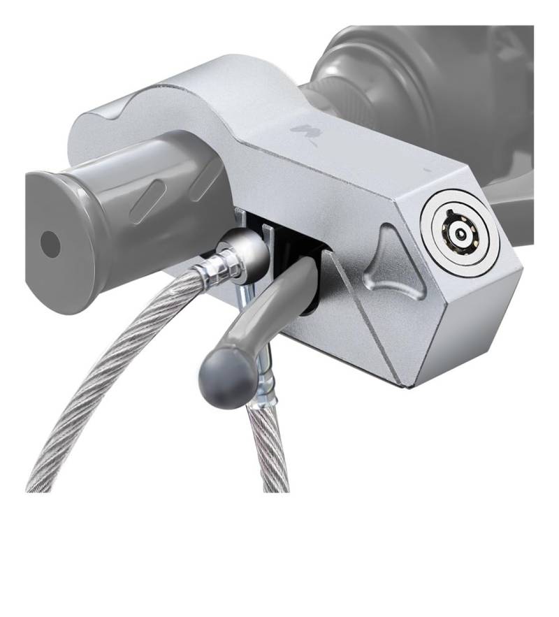 GUICFRF Kettenschloss Motorcy Accessorie Universal Motorradschloss Bremse Sicherheit Fahrrad Roller Griff Bremsgriffschloss von GUICFRF