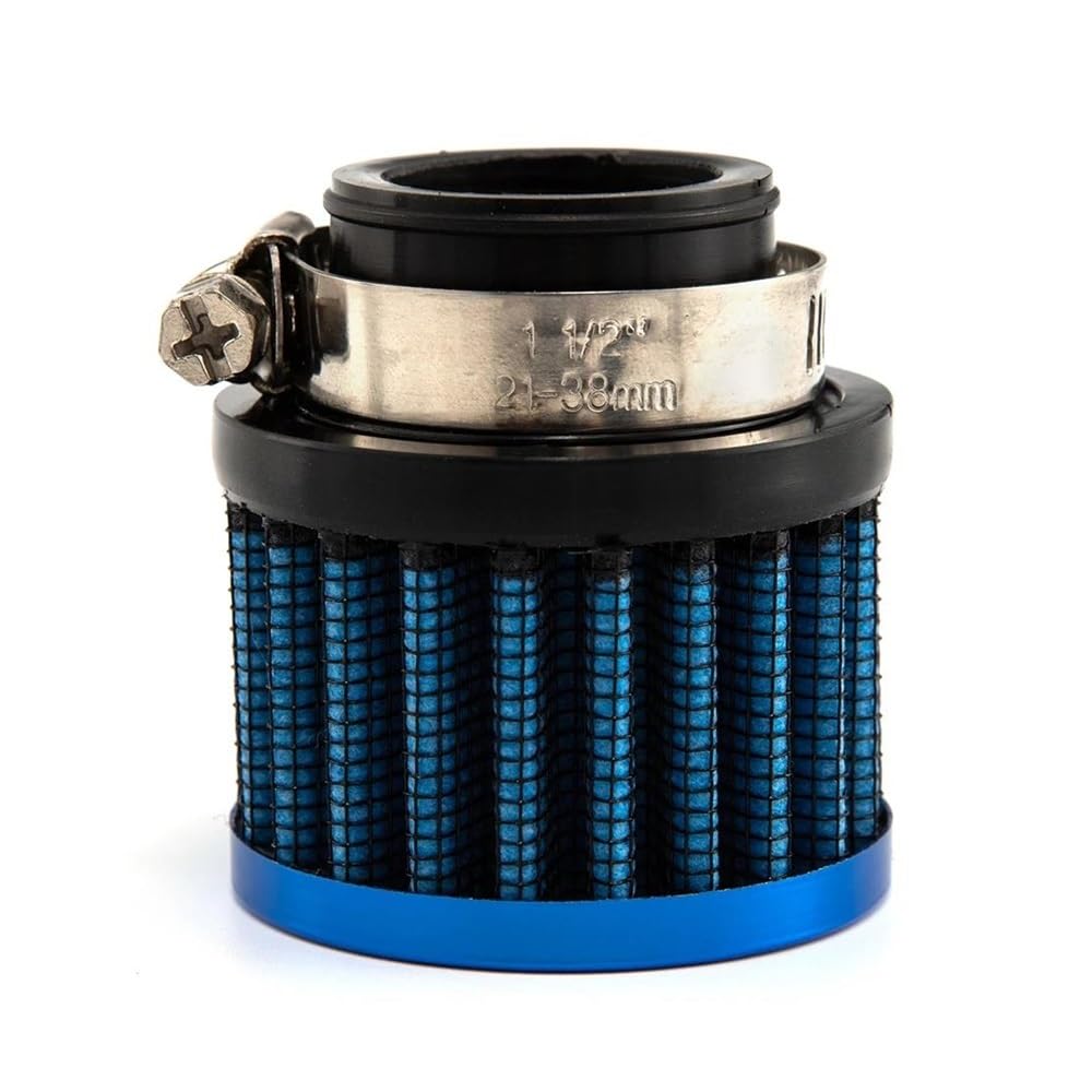 Luftfilterkasten Universal 25mm Auto-Luftfilter Für Motorrad-Lufteinlass Kurbelgehäuse-Entlüftungsabdeckung Entlüftungsfilter Motorradzubehör Ersatzteile(Blue) von GUICFRF