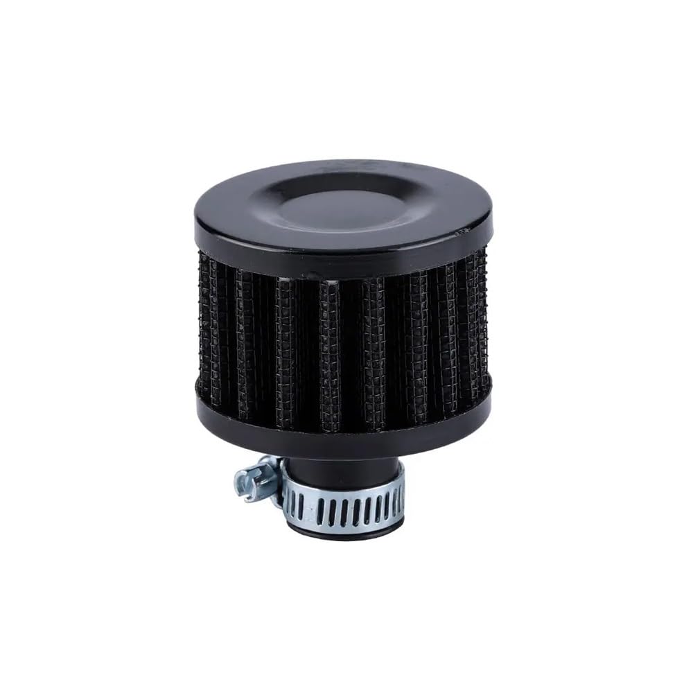 Luftfilterkasten Universal-Auto-Luftfilter 12mm 25mm Für Motorrad-Lufteinlass Kurbelgehäuse-Entlüftungsabdeckung Entlüftungsfilter Motorrad-Ersatzteile(12MM-BLACK) von GUICFRF