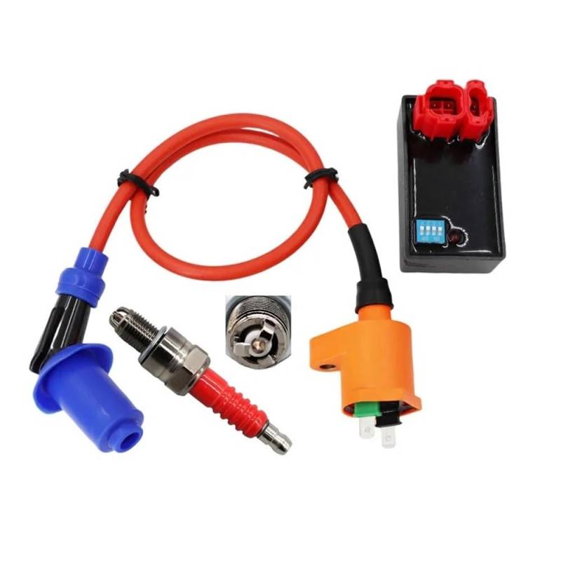 Statorspulenplatte Für GY6 Für 125cc Für 150cc Für 200cc Quads 6pin AC CDI Motorrad Kurve Einstellen Geschwindigkeit Begrenzung DIP Schalter Zündung Box Zündspule von GUICFRF