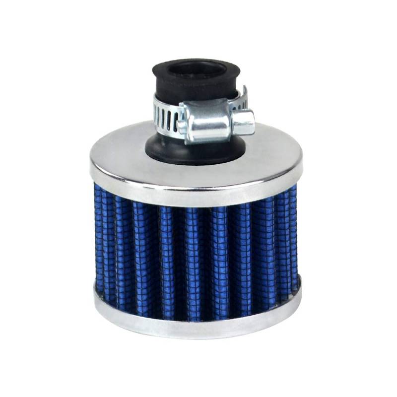Universal-12-mm-Motorrad-Luftfilter Für Auto-Lufteinlass Kurbelgehäuseentlüftungsabdeckung Entlüftungsfilter Motorradzubehör Ersatzteile Für AIT12(BLUE) von GUICFRF