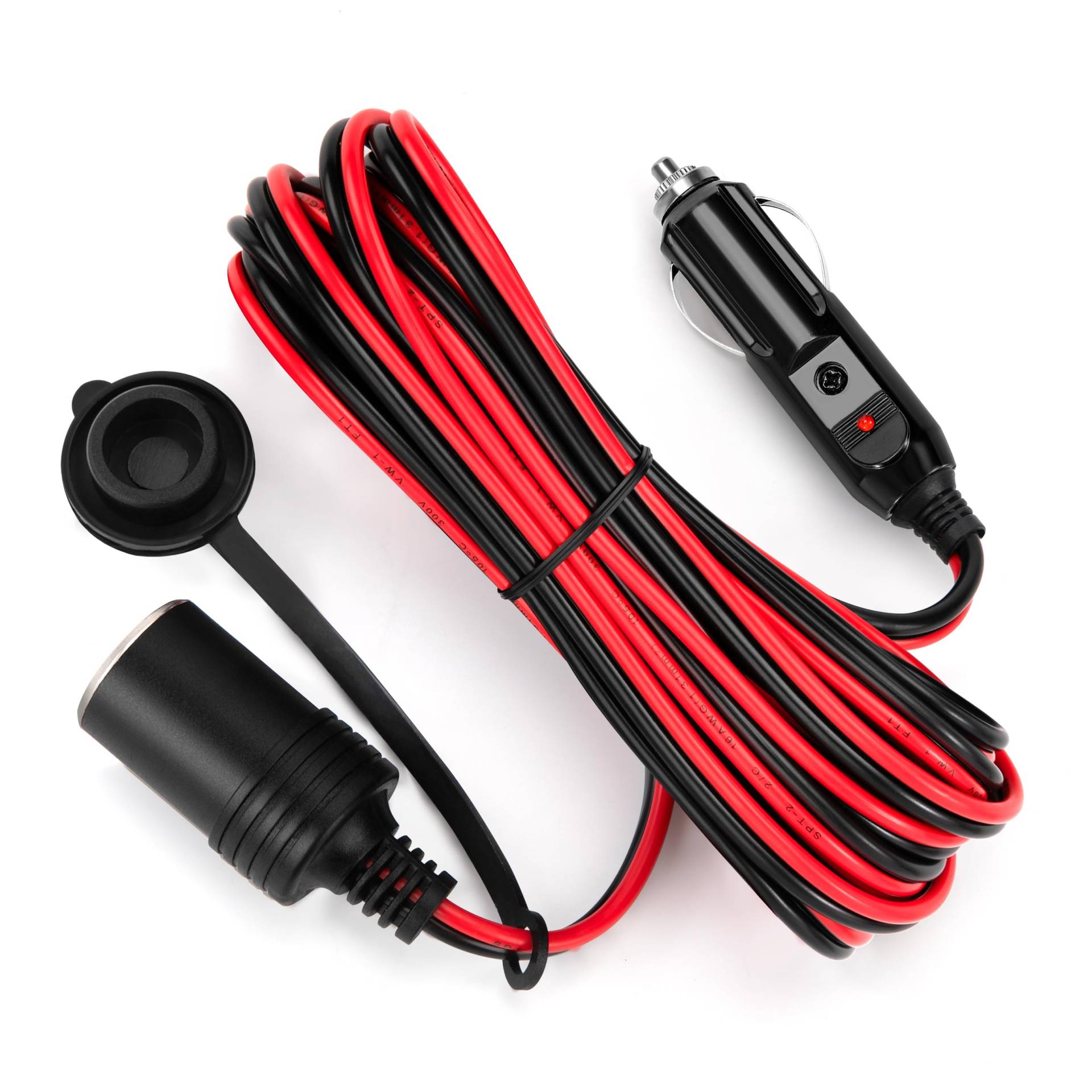 GUNGY 4M KFZ Verlängerungskabel Zigarettenanzünder Buchse Stecker Verlängerung 16AWG Kabel Wasserdicht mit 15A Sicherung für 12V/24V Strom Steckdose Adapter LKW Camping Wohnmobil GUNGY 4M KFZ Verlängerungskabel Zigarettenanzünder Buchse Stecker Verlängerung 16AWG Kabel Wasserdicht mit 15A Sicherung für 12V/24V Strom Steckdose Adapter LKW Camping Wohnmobil von GUNGY