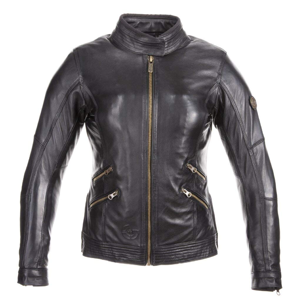 GUNS VITAYA Damen Lederjacke Standard – Schwarz – S von GUNS