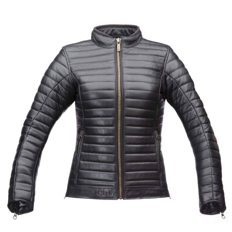 Verone Damen Lederjacke, Gr. L, Schwarz von GUNS