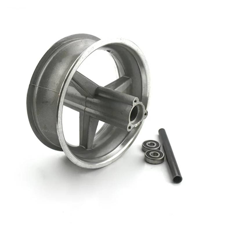 Hinterrad 90/65-6,5 Vorderradnabe 6,5 Zoll Alufelgen for 47cc 49cc Mini Dirt Bike E Scooter Mini Moto(Rear hub) von GUOFHUIO