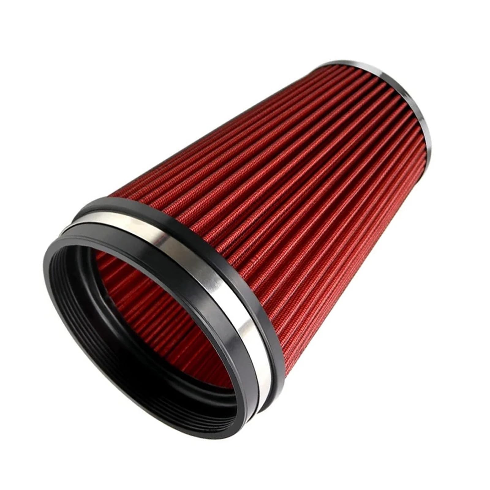 Kegel-Luftfilter, 152 mm/6 Zoll, Vliesstoff, rot, Kaltluft-Ansaugkegelfilter(265mm) von GUOFHUIO