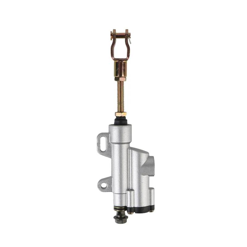 Motorrad Hinten Brems Pumpe Fuß Hydraulische Bremse Master Zylinder Pumpe Pit Pro Trail Dirt Quad Bike ATV Dune Buggy(Silver) von GUOFHUIO