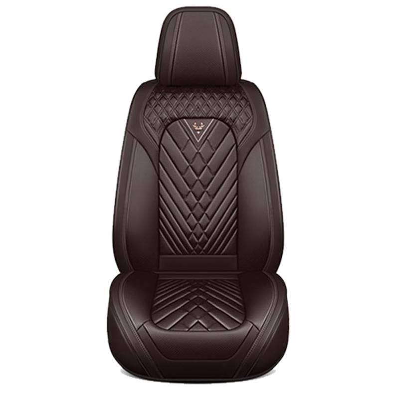 GUOPENG Auto Sitzbezüge für Mercedes-Benz Glc 43 C253 Amg Glc 63S C253, Leder Autositzbezüge Schonbezüge Wasserdicht Sitzbezug Schonbezug Autositz Sitzschoner Zubehör,A/Standard-F/Brown von GUOPENG