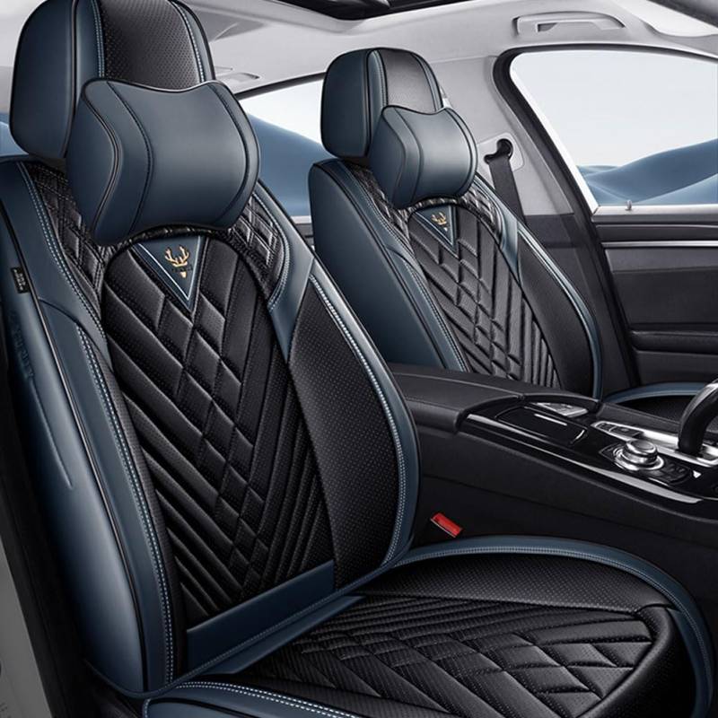 GUOPENG Auto Sitzbezüge für Mercedes Benz X-Class X350d X250d Cover, Leder Autositzbezüge Schonbezüge Wasserdicht Sitzbezug Schonbezug Autositz Sitzschoner Zubehör von GUOPENG
