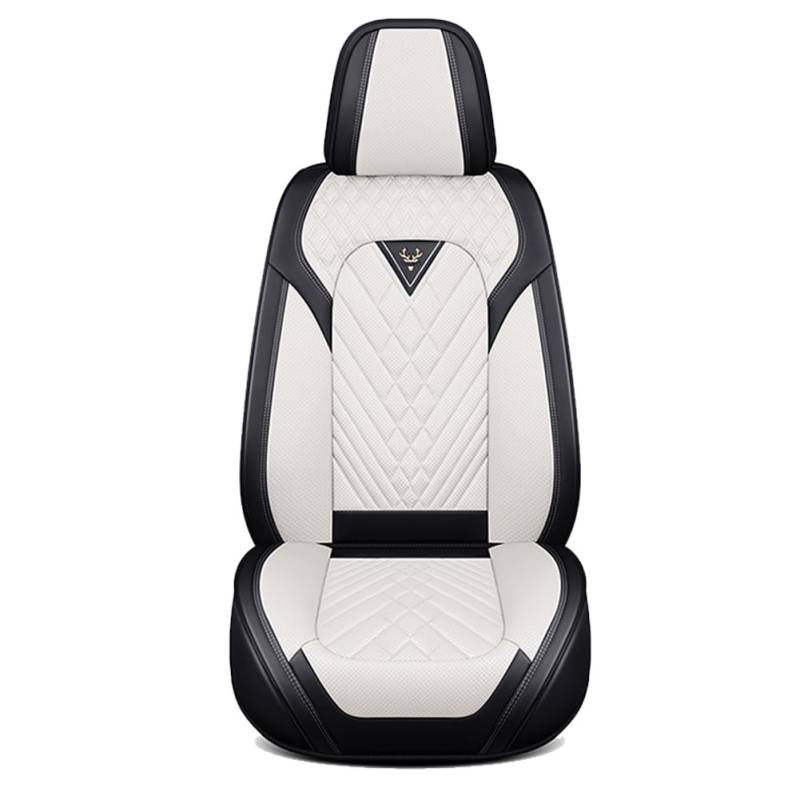 GUOPENG Auto Sitzbezüge für Volvo V50 Xc40 Xc70 V70 V90 S90 S60 V60 Xc40, Leder Autositzbezüge Schonbezüge Wasserdicht Sitzbezug Schonbezug Autositz Sitzschoner Zubehör,A/Standard-G/Black~White von GUOPENG