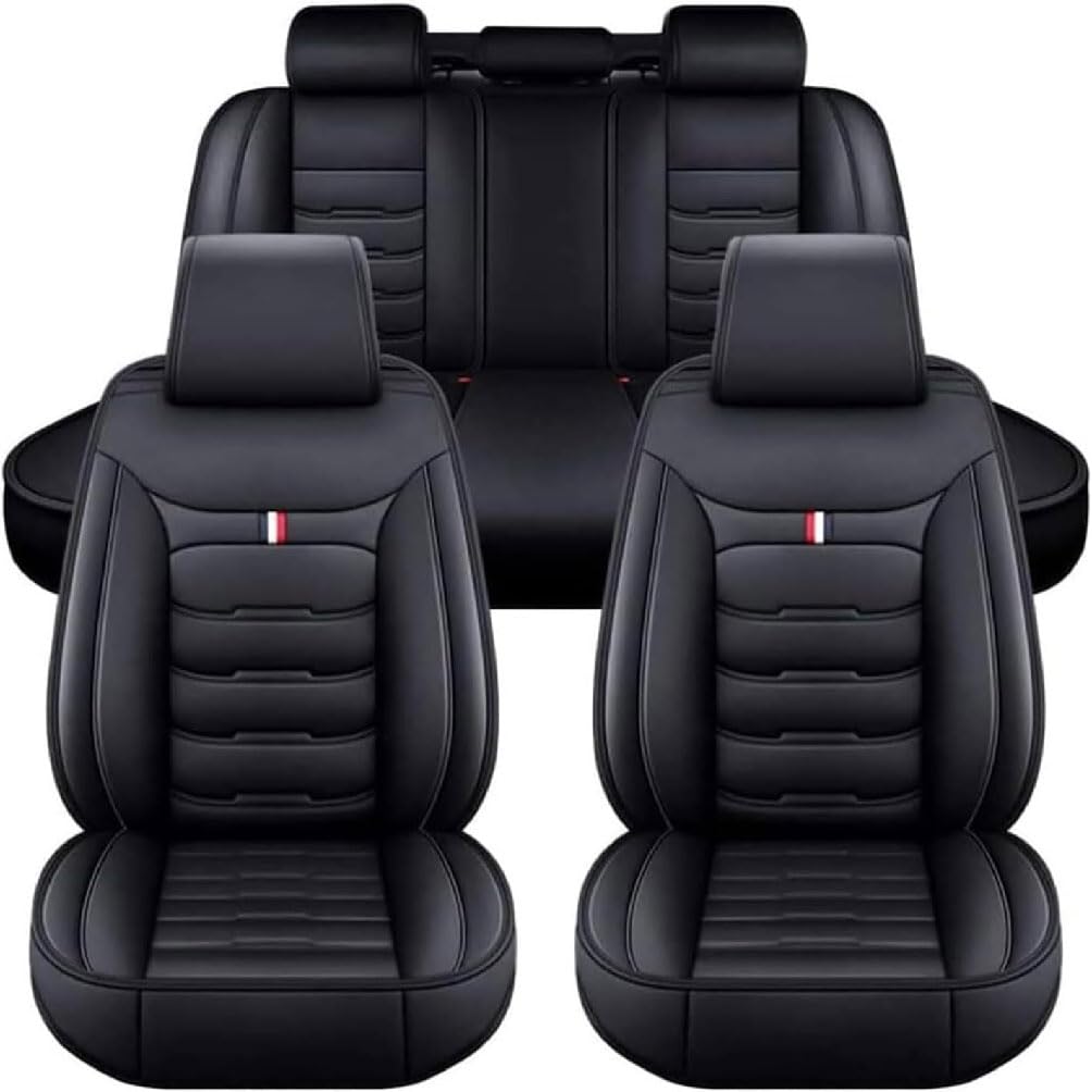 GUOQINGLH Auto Sitzbezüge Set Autositzbezüge für Audi A1 2010-On, Leder Schonbezüge 5-Sitzer Autositzbezug Wasserdicht Universal Zubehör,Black GUOQINGLH Auto Sitzbezüge Set Autositzbezüge für Audi A1 2010-On, Leder Schonbezüge 5-Sitzer Autositzbezug Wasserdicht Universal Zubehör,Black von GUOQINGLH