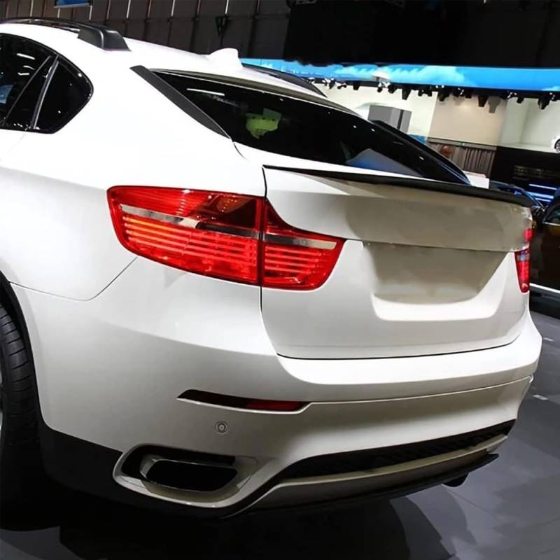 Heckspoiler Auto für BMW E71 X6 2008-2012, Spoiler Heckflügel ABS Kofferraumspoiler Dachspoilerflügel Lippe Wing Dekoration Zubehör von GUOQINGLH