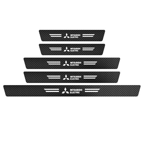 Auto Einstiegsleisten Schutz für Mitsubishi Outlander 2012-2025, Schritt Platte Abdeckung Lackschutzfolie Kohlefaser Türschweller Aufkleber Zubehör,5pcs Auto Einstiegsleisten Schutz für Mitsubishi Outlander 2012-2025, Schritt Platte Abdeckung Lackschutzfolie Kohlefaser Türschweller Aufkleber Zubehör,5pcs von GUTYE