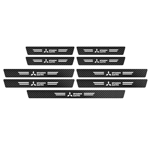 Auto Einstiegsleisten Schutz für Mitsubishi Outlander PHEV 2016-2025, Schritt Platte Abdeckung Lackschutzfolie Kohlefaser Türschweller Aufkleber Zubehör,9pcs Auto Einstiegsleisten Schutz für Mitsubishi Outlander PHEV 2016-2025, Schritt Platte Abdeckung Lackschutzfolie Kohlefaser Türschweller Aufkleber Zubehör,9pcs von GUTYE